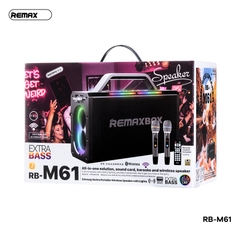 Loa bluetooth V5.4 Karaoke Remax M61, tặng kèm 2 micro không dây [BH: 1 NĂM]