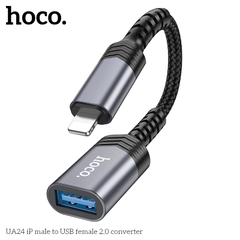 Jack chuyển đổi HOCO UA24 iPhone Lightning ra USB OTG chính hãng [BH 1 năm]