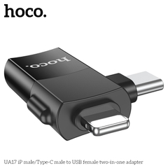 Jack chuyển đổi HOCO UA17 OTG đa năng Type-C vs Lightning ra Usb chính hãng [BH 1 năm]