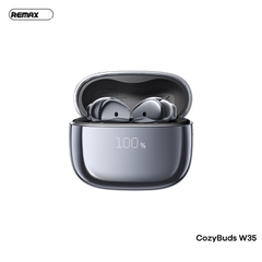 Tai nghe bluetooth REMAX Cozybuds W35 kiểu dáng Airpods True Wireless V5.4 30mAh/300mAh chính hãng [BH: 1 Năm]
