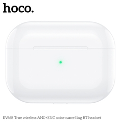 Tai nghe bluetooth HOCO EW68 True Wireless V5.4 30mAh/300mAh giảm tiếng ồn ANC+ENC kiểu dáng AIRPODS chính hãng [BH: 1 NĂM]