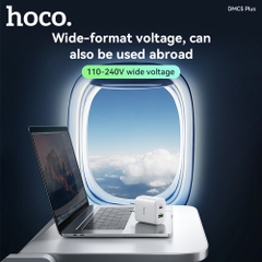 Bộ sạc nhanh 20W HOCO DMC5 Plus (Cóc 1 cổng USB QC 3.0 + 1 cổng Type C PD20W, Cáp Type C ra iPhone Lighting) chính hãng [BH 1 năm]
