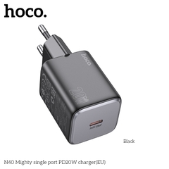 Cóc sạc nhanh 20w Hoco N40 PD 1 cổng type c chính hãng [BH 1 Năm] / pktn sale