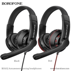 Tai nghe có dây 3.5 chụp tai Gaming BOROFONE BO102 jack 3.5 dài 1m2 kèm mic headphone chính hãng [BH: 1 NĂM]