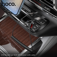Thiết bị nhận tín hiệu âm thanh bluetooth 5.3 với giắc cắm 3.5 cho xe hơi Hoco E78 chính hãng [BH 1 năm]