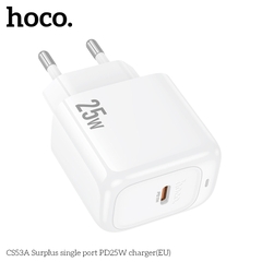 Cóc sạc nhanh 25W Hoco CS53A (1 cổng Type C PD25W) chính hãng [BH 1 Năm]