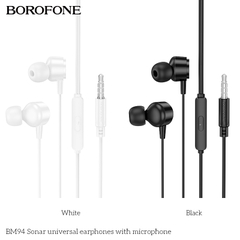 Tai nghe có dây 3.5 BOROFONE BM94 có microphone jack 3.5mm chính hãng [ BH 1 NĂM]