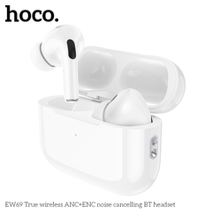 Tai nghe bluetooth HOCO EW69 True Wireless V5.4 30mAh/300mAh giảm tiếng ồn ANC+ENC kiểu dáng AIRPODS chính hãng [BH: 1 NĂM]