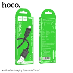 Cáp sạc truyền dữ liệu Hoco X94 cổng USB ra Type C 3A dài 1M chính hãng [BH 1 NĂM]