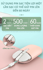 Chuột không dây FMOUSE FM-203, 2400 DPI sạc pin, nhiều màu [BH: 6 THÁNG]