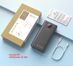 Pin sạc dự phòng ROMOSS PEA40 40000mAh sạc nhanh 22.5W kèm đèn led hiển thị phần trăm pin siêu đẹp