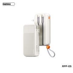 Pin sạc nhanh 22.5w REMAX RPP-E5 10.000mAh dự phòng chính hãng kèm cáp liền pin, ghim sạc ổ điện [BH 1 năm]
