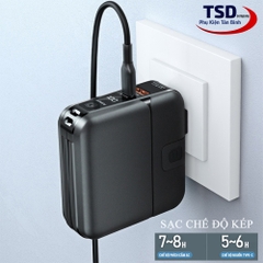 Pin sạc nhanh 22.5w Remax RPP-20 15.000mAh dự phòng kèm cáp liền pin ghim sạc ổ điện chính hãng [BH 1 năm]