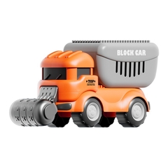 Bộ LEGO 124 Chi tiết kèm Xe LU BLOCK CAR cho bé thỏa sức sáng tạo [BH: NONE] 1l1d8