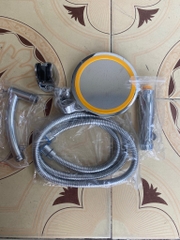 Bộ vòi sen tăng áp cỡ đại (loại xịn) phun mưa, có thể điều chỉnh góc độ Lucky 2012 tặng kèm dây inox 304 [BH: None]