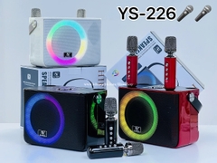 Loa bluetooth karaoke YOSD YS-226 kèm 2 micro không dây có đèn led RGB 7 màu siêu đẹp cực hay xách tay chính hãng [BH 6 tháng]