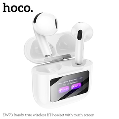Tai nghe bluetooth HOCO EW73 True Wireless V5.4 30mAh/300mAh có màn hình cảm ứng kiểu dáng AIRPODS chính hãng [BH: 1 NĂM]