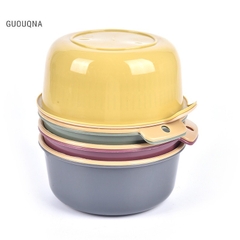 Bộ thau kèm rổ ráo nước rau, củ, quả trái cây tiện lợi size 16cm [BH: NONE] / pktn sale