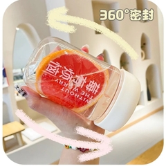 Bình, ly đựng nước nhựa 450ml đựng nước kiểu Hàn uống cà phê, trà sữa, nước ép có nắp vs ống hút [BH: NONE]