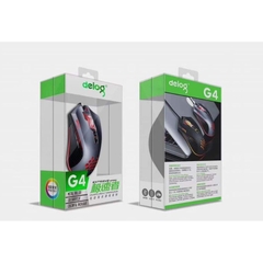 Chuột có dây DEIOG G4 gaming led RGB có 8 nút hỗ trợ app led RGB 16 triệu màu 4000 DPI chính hãng [BH 1 năm]