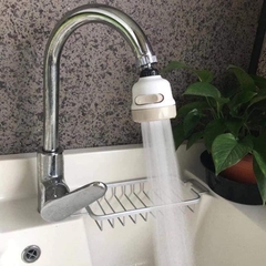 Đầu vòi tăng áp xám trắng XOAY được [BH: NONE]