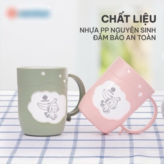 Ly, cốc nhựa nguyên sinh chịu nhiệt đựng nước VN-6263 size  8.3x5.7x11cm [BH: NONE]