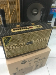 Loa karaoke Leong L-8011 chính hãng bluetooth tặng kèm 2 micro kiểu nằm [BH 6 tháng]