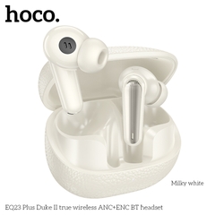 Tai nghe bluetooth giảm tiếng ồn HOCO EQ23 PLUS True Wireless V5.4 40mAh/400mAh ANC+ENC kiểu dáng airpods chính hãng [BH 1 NĂM]