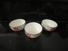 Combo 3 chén/ bát ăn cơm hoạ tiết hình hoa xinh xắn (tray ko box) / pktn sale