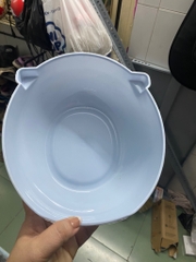 Thau đựng trái cây, rửa rau thau nhựa 18x21x8cm miệng phễu dễ thoát nước tiện lợi [BH: NONE]