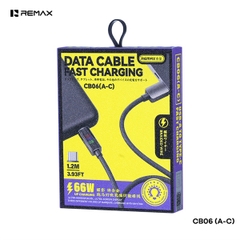Cáp sạc nhanh REMAX CB06 [A-C] Cáp Type C 66W dài 1m2 chính hãng