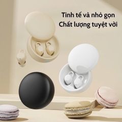 Tai nghe Bluetooth V5.3 mini 68X- X68 nhét tai siêu nhỏ gọn tiện lợi kèm doc sạc kiểu airpods chui Type C [BH: 6 THÁNG]