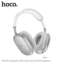 Tai nghe bluetooth HOCO W55 Plus Happiness ANC chống ồn, pin trâu 90h (headphone chụp tai) chính hãng [BH 1 năm]