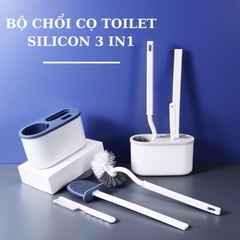 Set 3 chổi vệ sinh bồn cầu, toilet  3in1 tiện lợi [BH: NONE]