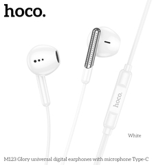 Tai nghe có dây type-c HOCO M123 chui Type C có Mic chính hãng [BH 1 năm]