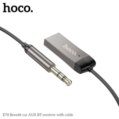 Thiết bị nhận tín hiệu âm thanh bluetooth 5.3 với giắc cắm 3.5 cho xe hơi Hoco E78 chính hãng [BH 1 năm]