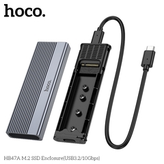 Vỏ ổ cứng SSD HOCO HB47A M.2 SSD (USB3.2/10Gbps) chính hãng