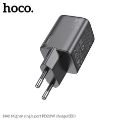 Cóc sạc nhanh 20w Hoco N40 PD 1 cổng type c chính hãng [BH 1 Năm] / pktn sale