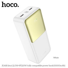 Pin sạc nhanh 22.5w HOCO J136B 30.000mAh dự phòng màn hình LED chính hãng [BH 1 Năm]
