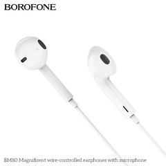 Tai nghe có dây 3.5 Borofone BM80 chính hãng [BH 1 NĂM]