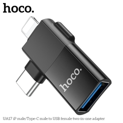 Jack chuyển đổi HOCO UA17 OTG đa năng Type-C vs Lightning ra Usb chính hãng [BH 1 năm]
