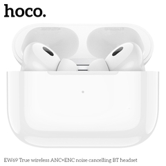 Tai nghe bluetooth HOCO EW69 True Wireless V5.4 30mAh/300mAh giảm tiếng ồn ANC+ENC kiểu dáng AIRPODS chính hãng [BH: 1 NĂM]