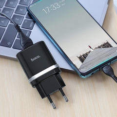 Bộ sạc nhanh 18w Hoco C12Q usb ra Type C QC3.0 18w 1M chính hãng (cóc cáp) [BH 1 năm]