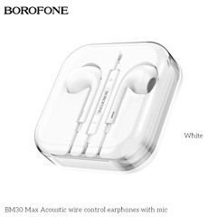 Tai nghe có dây 3.5 BOROFONE BM30 Max có microphone chính hãng [ BH 1 NĂM]