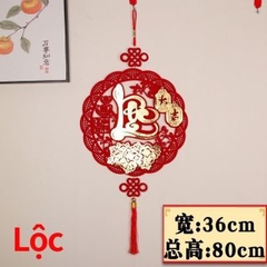 Dây treo tết Nhung đỏ chữ PHÚC/ LỘC/ THỌ- mẫu về ngẫu nhiên [BH: NONE] 1l1a12