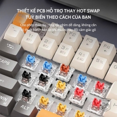 BÀN PHÍM CƠ KHÔNG DÂY BLUETOOTH DEIOG GK87 3 CHẾ ĐỘ CHÍNH HÃNG (BLUE SWITCH/RED SWITCH) [BH 1 NĂM]