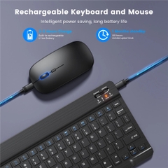Combo bàn phím chuột bluetooth KIT 10inch di động không dây cho điện thoại, máy tính bảng [BH 6 tháng] / pktn sale