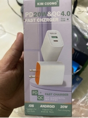 Cóc kim cương sạc nhanh Pd20W+ QC4.0 C26 2 cổng (1 Type c+ 1 uúbA)