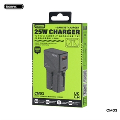Bộ sạc ổ điện du lịch REMAX CM03 2500w kèm cóc sạc 25w (1 cổng type-c vs 1 cổng usb) đa năng chính hãng [BH 1 năm]