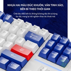 BÀN PHÍM CƠ KHÔNG DÂY BLUETOOTH DEIOG GK87 3 CHẾ ĐỘ CHÍNH HÃNG (BLUE SWITCH/RED SWITCH) [BH 1 NĂM]